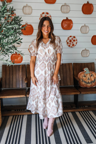 Sweet Gatherings Ruffle Midi • Cream