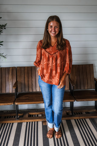 Rustic Blooms • Rust