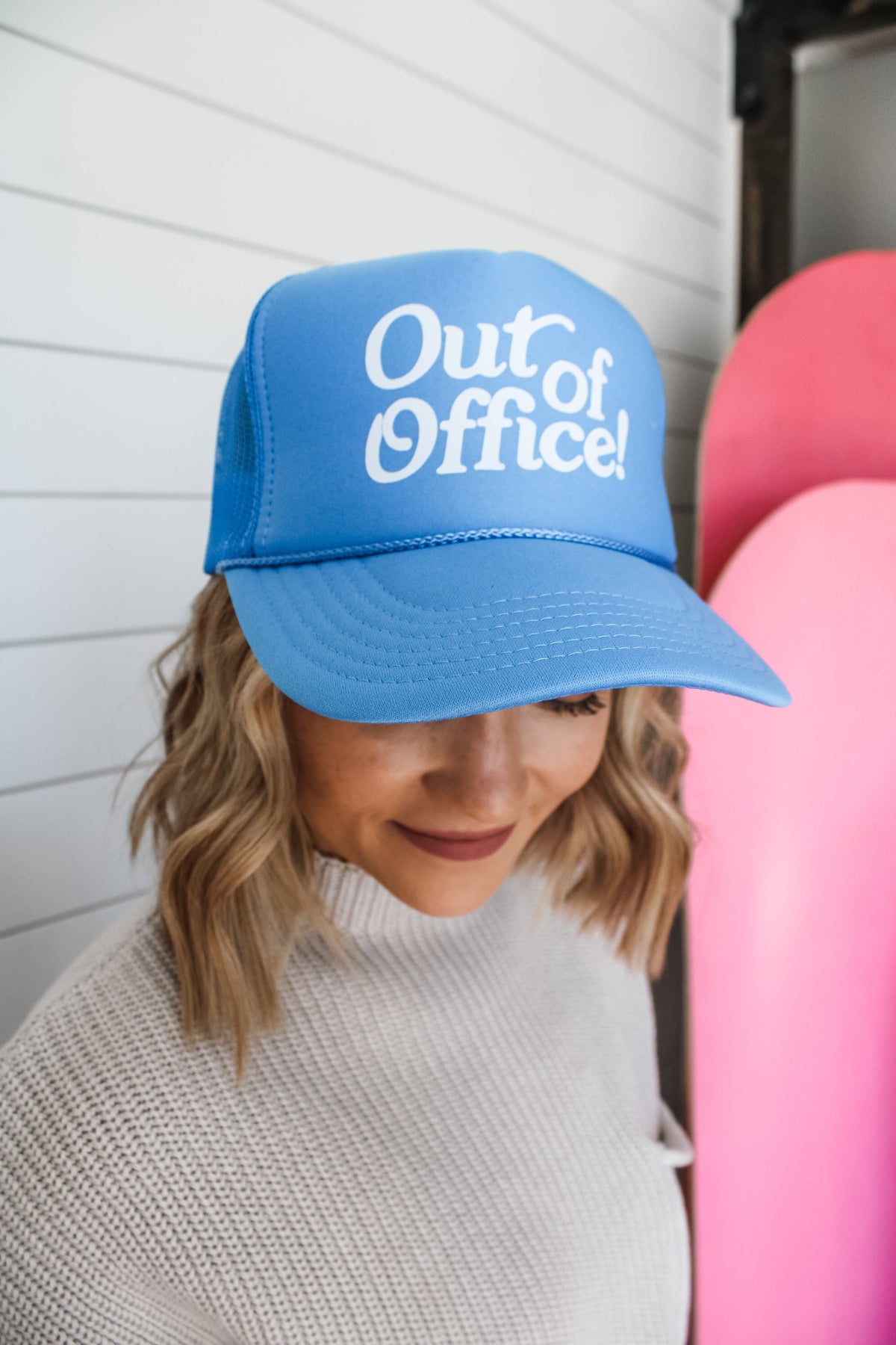 Out Of Office Trucker Hat • Blue