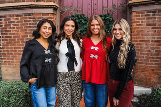 Sparkly Nights Velvet Top • Black