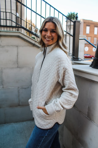 Holiday Hustle Zip Up • Heather Ivory