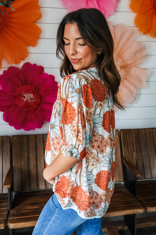 Continue To Grow • Cream Floral