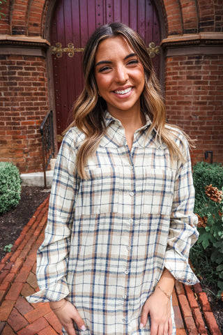Fall Farmhouse Shirtdress • Butter Plaid
