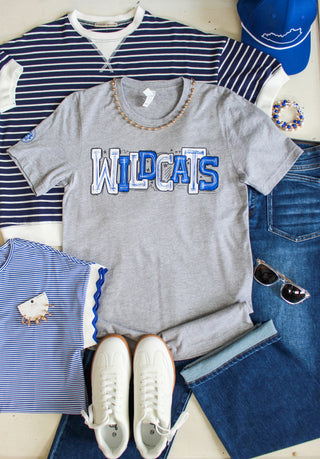 Go Wildcats Graphic Tee • Heather Grey