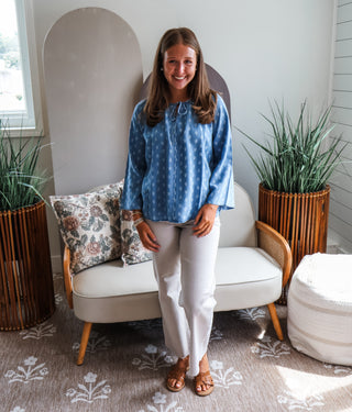 Daydream Floral Denim Top
