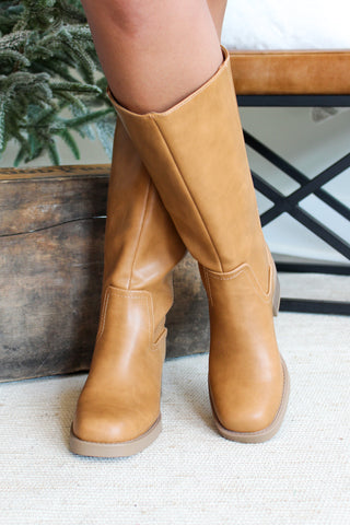 Darcy Tall Riding Boot • Tan