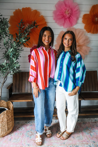 Sightseer Stripes • Blue/Green