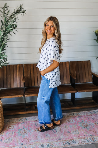 Dottie Oversized Top • White
