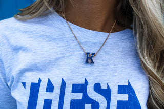 K Is For Kentucky Necklace • Gold