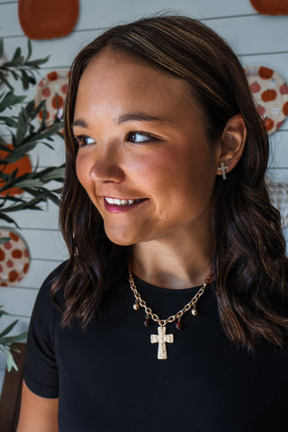 Harvest Blessings Charm Necklace • Amber