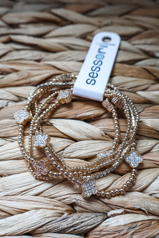 Shining Beauty Bracelet Set • Gold
