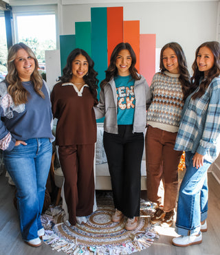 Relaxed Lifestyle Side Stripe Top • Espresso