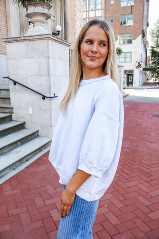 Over & Out Pullover • Ash Grey