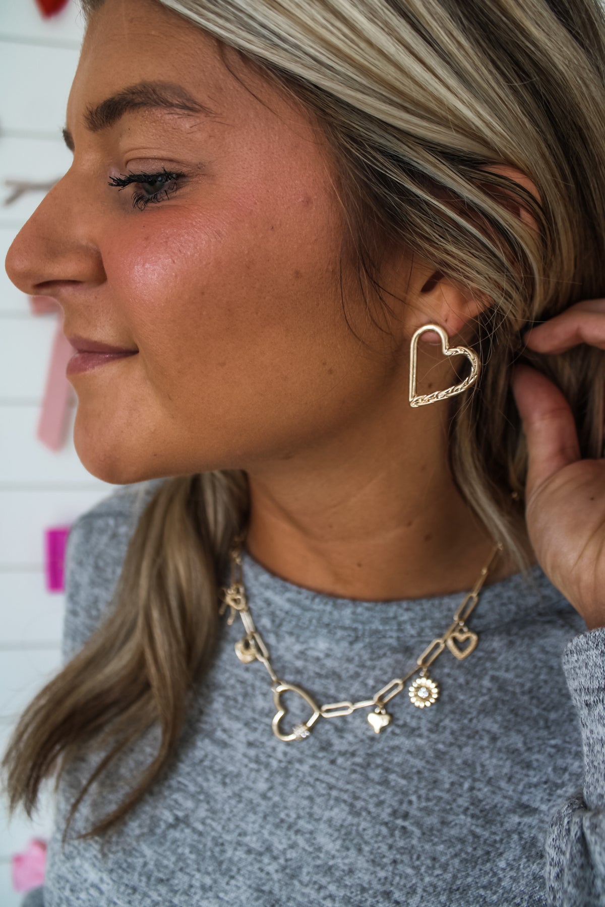 Love You More Earrings • Gold