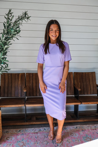 Caroline Sheath Dress • Lavender