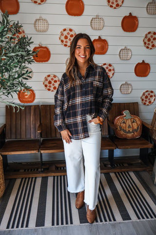 Boots & Bonfires Plaid • Black