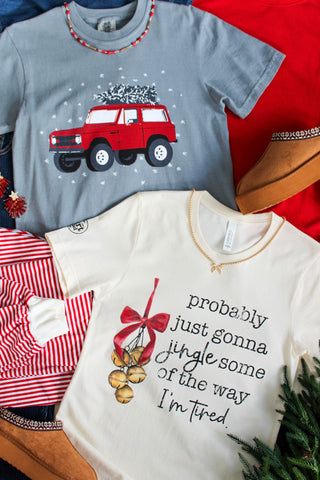 Jingle Some Of The Way Graphic Tee • Cream