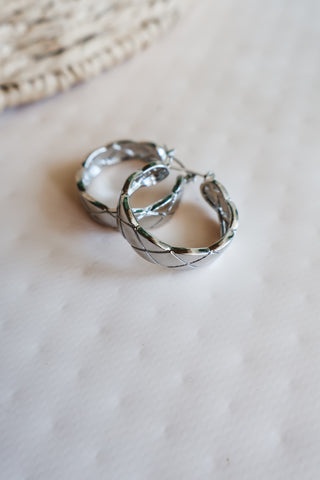 Grand Getaway Hoop Earrings • Silver