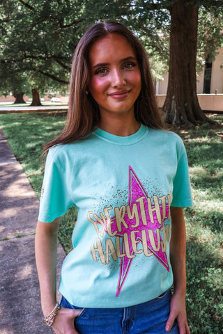 Everything Hallelujah Graphic Tee • Mint