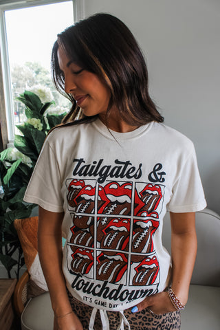 Tailgates & Touchdowns Graphic Tee • Cream