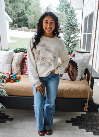 Free Spirit Graphic Sweatshirt • Cream