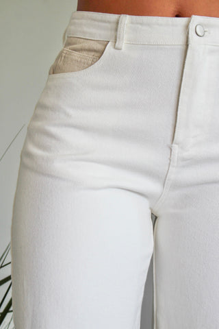 Dakota Barrel Leg Jean • Ivory