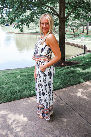 Summer Sale 39 • Printed Pant Set - FINAL SALE