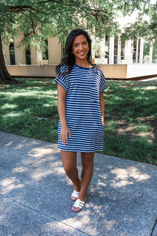 Dockside Days • Navy Stripes