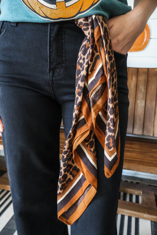 Wild & Wonderful Printed Scarf • Leopard