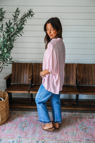 Strikeout Stripes • Berry - FINAL SALE