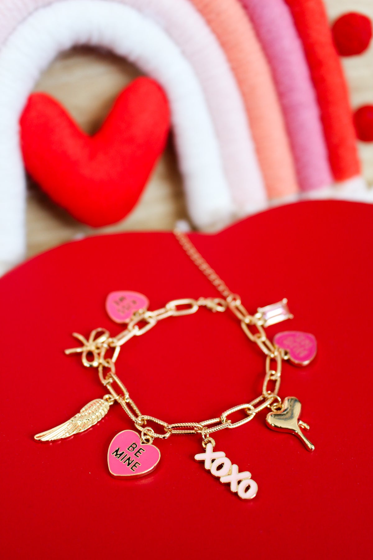 Be Mine Charm Bracelet • Gold