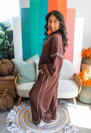 Double Take Lounge Pants • Espresso