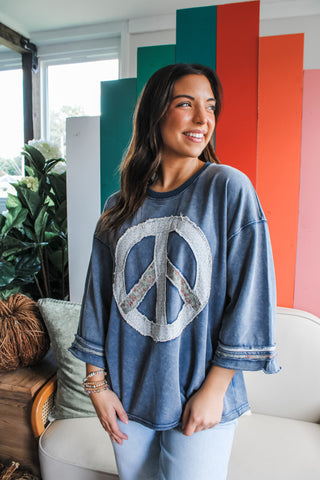 Peace Out Patchwork • Denim - FINAL SALE