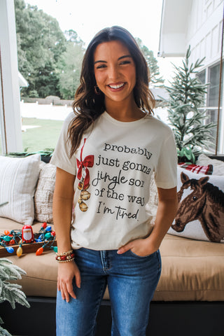 Jingle Some Of The Way Graphic Tee • Cream