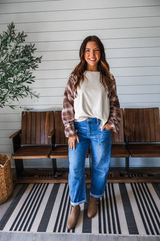 Playful In Plaid • Oatmeal Multi