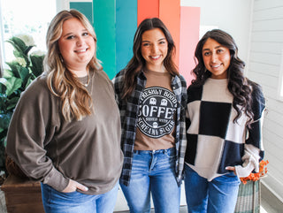 Backyard Bonfires Plaid • Black - FINAL SALE