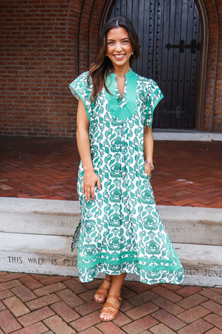 Santorini Skies Midi • Green