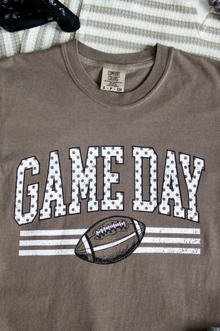 Game Day Football Graphic Tee • Mocha