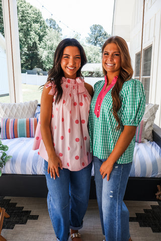 Gingham Game • Pink/Green