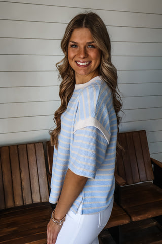 Clear Sky Stripes • Light Blue