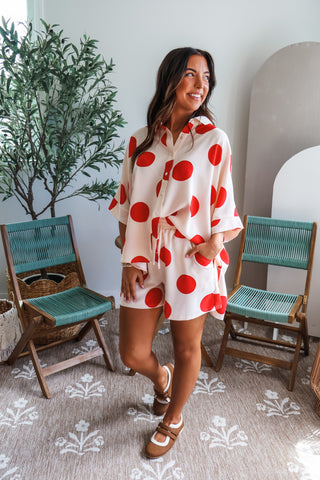 Take The Spotlight Short Set • Tomato Dot