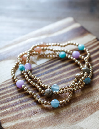 Carefree Charm Bracelet • Teal Multi