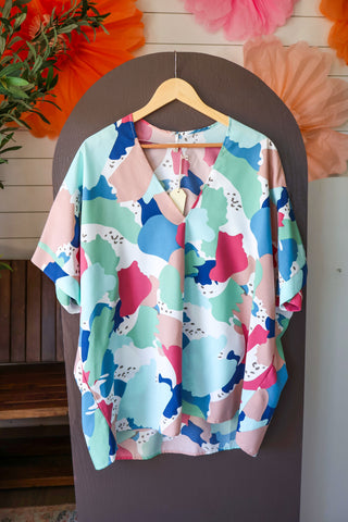 Summer Sale 48 • Multicolor Dolman Top | PLUS – FINAL SALE