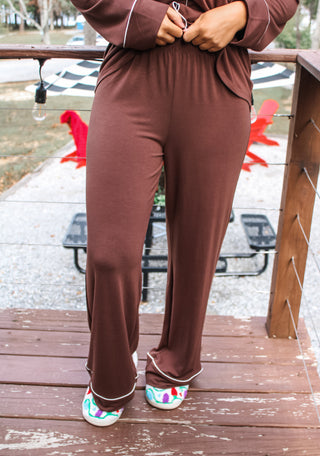 Christmas Eve Comfort Pajama Set • Chocolate