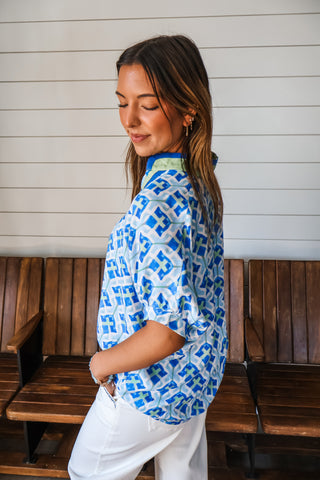 Paradise Cove • Blue/Lime