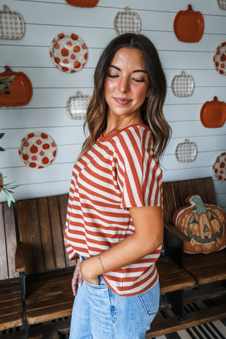 Pumpkin Patch Stripes • Orange