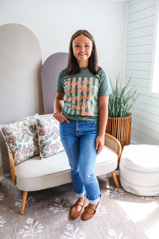 Take Me To The Pumpkin Patch Graphic Tee • Olive