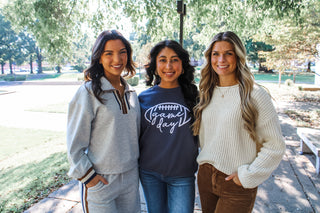 Gameday Ready Embroidered Pullover • Slate