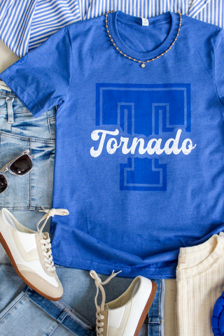 Team Tornado Graphic Tee • Heather Blue