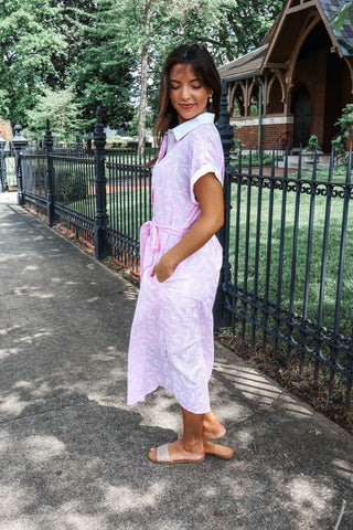 Pretty & Polished Shirtdress • Pink